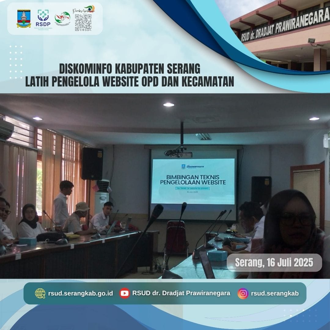 Diskominfo Kabupaten Serang Latih Pengelola Website OPD dan Kecamatan