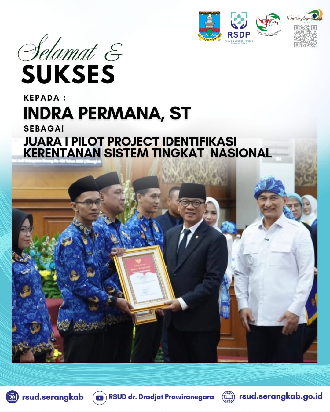 RSDP Meraih Juara I Pilot Project Identifikasi Keamanan Sistem Tingkat Nasional